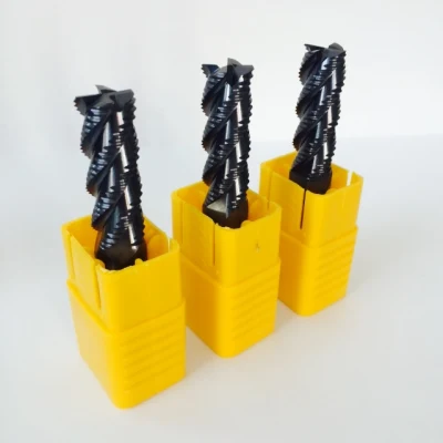 Factory Solid Carbide Tungsten 3 Flutes Roughing Cutting Tools for CNC Machine