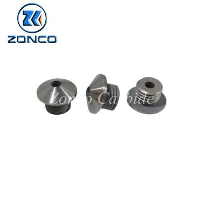 Tungsten Carbide Spare Parts High Wear Resistance Thread Nozzles for Downhole Tool