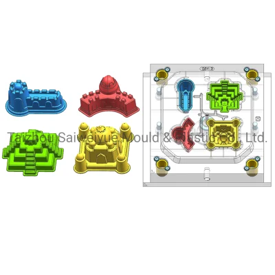 Plastic Kid Toy Playing Beach Sand Castle Mold Child Toys Injection Mould