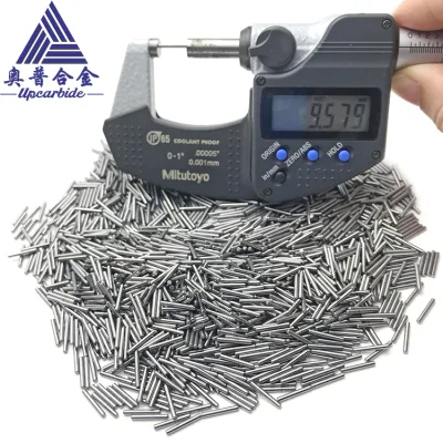 Diameter 1.3*9.5mm Tungsten Carbide Polishing Rods with Double Ends Chamfer