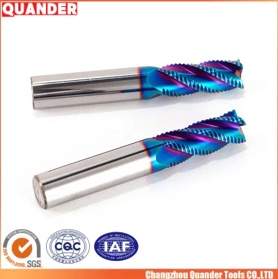 Quander Tools CNC Router End Mills China Spherical Milling Cutter Manufacturers 0.1 mm End Mill ODM Custom Solid Carbide Hard Metal 2/3/4 Flute Rough End Mill