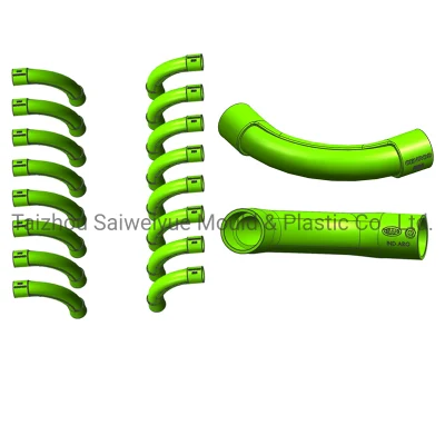 Plastic Electrical 20mm Conduit Bend Moulding PVC Industrial Cable Elbow Injection Mould