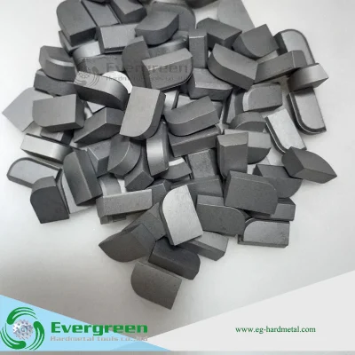 China Manufacturer High Quality D Type Tungsten Carbide Cutting Brazed Carbite Tips