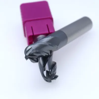 Mts HRC45 4/2 Flutes Ball Nose Carbide End Mill with Cutting Tool CNC Milling Cutter Drill Bits Machine Tool Tungsten Carbide