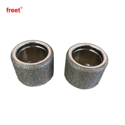 Tungsten Carbide Brazed Electroplated Bush Hammer Roller for Granite Marble Concrete