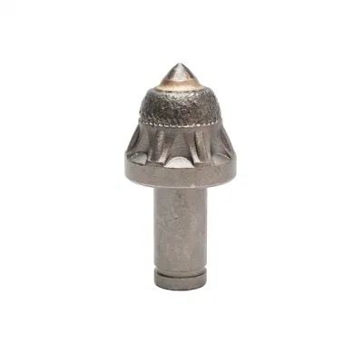 Cemented Carbide Rock Wheel Trencher Using Pilling Bullet Teeth Cutting Bit for Solid Rock and Reinforced Concrete Breaking