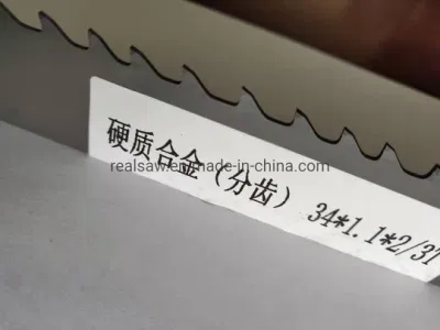 Tungsten Carbide Tipped Bandsaw Blades for Cutting Hard Steel