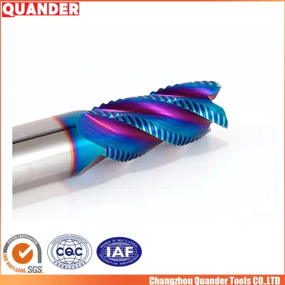 Quander Tools CNC Router End Mills China Spherical Milling Cutter Manufacturers 0.1 mm End Mill ODM Custom Solid Carbide Hard Metal 2/3/4 Flute Rough End Mill
