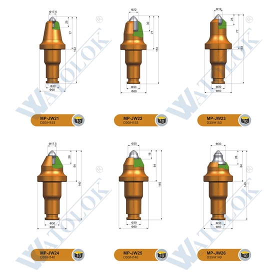 Radical Coal Mining Machine Cutter Picks Sample Customization