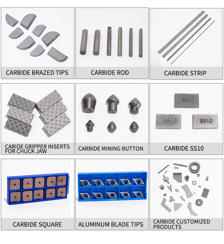 Tungsten Carbide Brazing Tips /Yg6 Cemented Tips Carbide Brazed Tip Type C