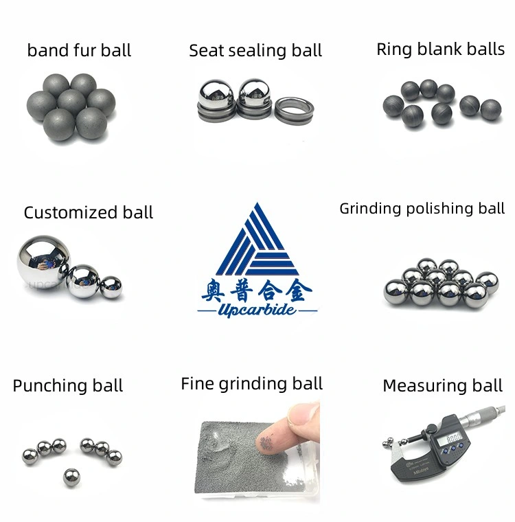 High Wear Resistant Material of Precision Bearings Tungsten Carbide Solid Balls Yg6X Dia 34.925mm