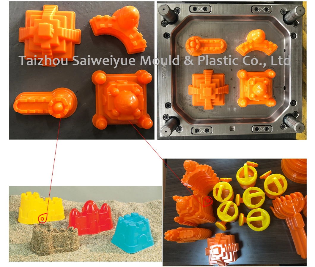 Plastic Kid Toy Playing Beach Sand Castle Mold Child Toys Injection Mould