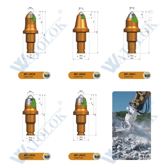 Radical Coal Mining Machine Cutter Picks Sample Customization