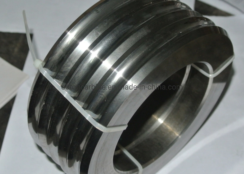 123X82X15mm Rt Durable Tungsten Carbide Rolls for Steel Mill Producing Ribbed Steel Wire