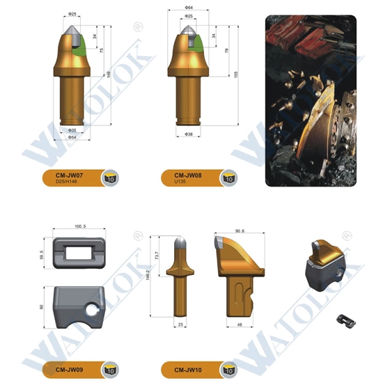 Radical Coal Mining Machine Cutter Picks Sample Customization