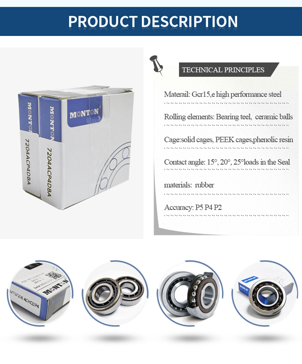 B71900-E-T-P4s Tungsten Carbide Sliding Bearing Sleeve