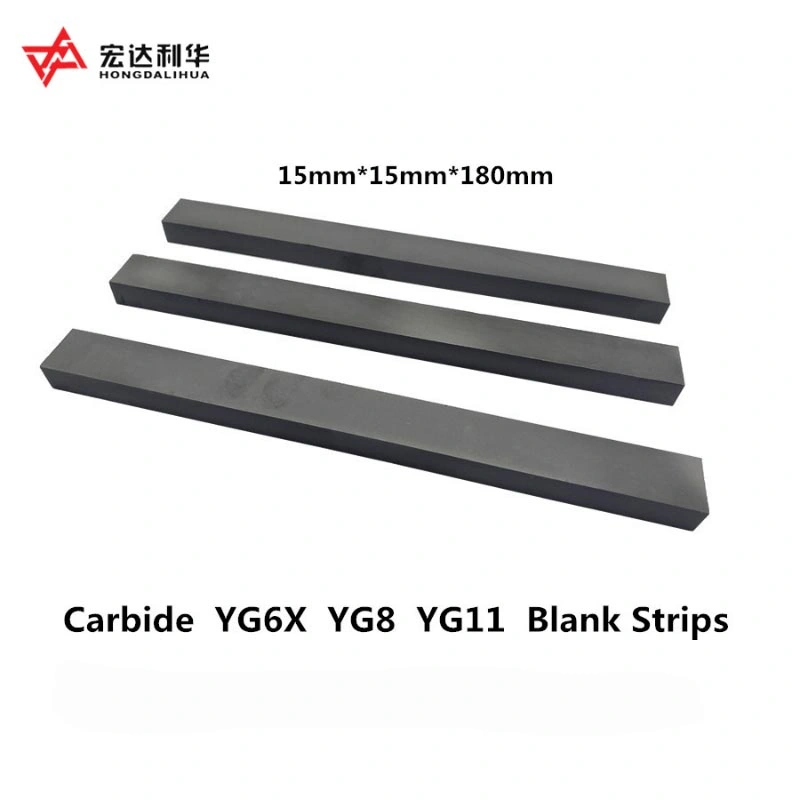 Yg8 Yg6 Yg10X Hip Sintered Tungsten Carbide Flat Bars/Carbide Plates/Carbide Strips on Wood Working
