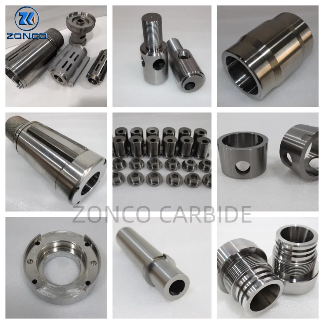 Cemented Carbide Angle Valve Plug Designed Carbide Parts