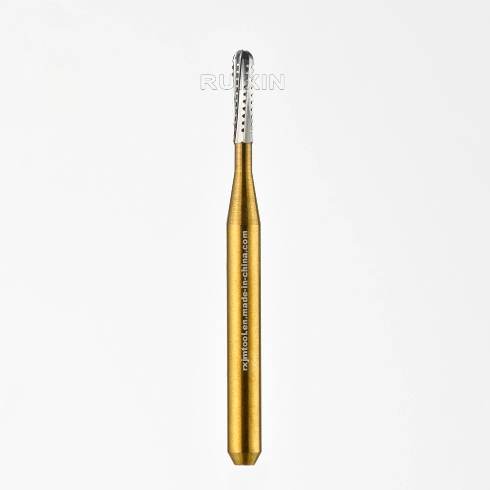 High Speed Dental Cutting Consumables Manufacturer High Speed Metal Cutting Titanium Coating Tungsten Carbide Drill FG-1957