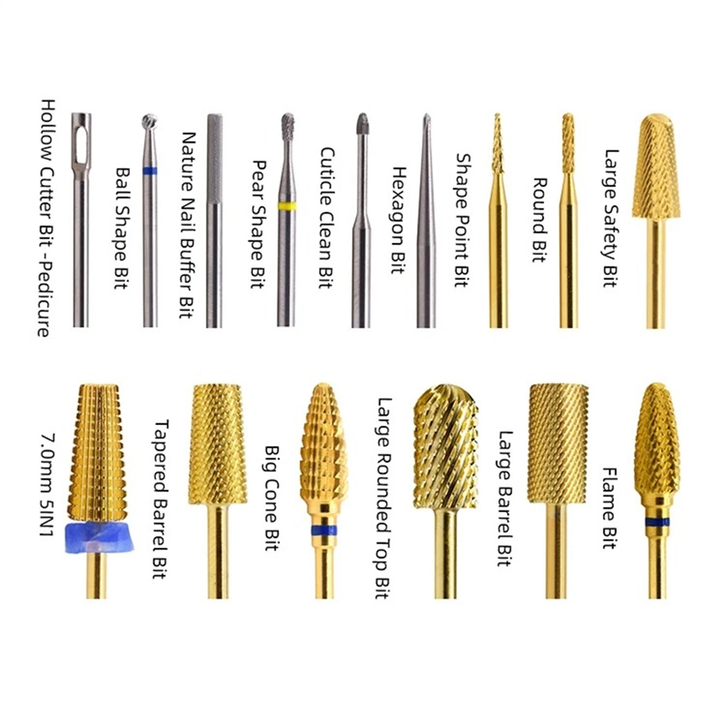 Professional Small Round Bits Stable Universality Tungsten Carbide Nail Bit Cuticle Clean Popular Styles Nail Drill Bit