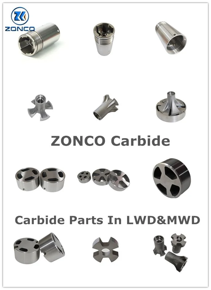 OEM Custom 3.44&prime;&prime; 4.125&prime;&prime; 5.25&prime;&prime; Yg08 Tungsten Carbide Parts Mwd Lwd Spare Parts Cemented Carbide Rotor Stator