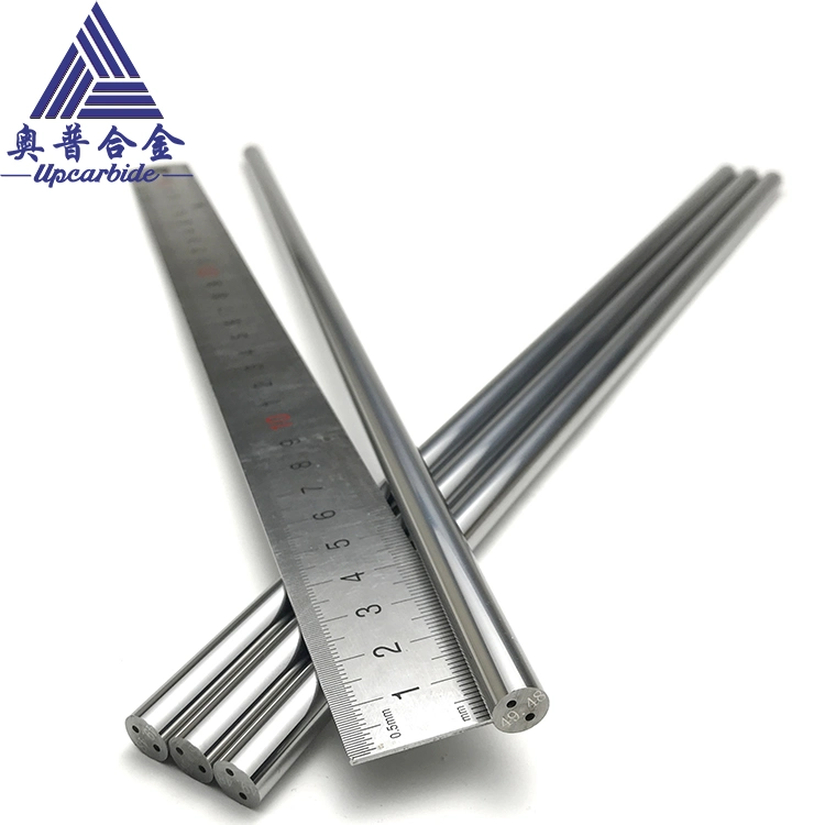 Yl10.2 Tungsten Carbide Rod/Fine Grinding Cemented Carbide Round Bar with Two Straight Coolant Hole with Dia7*330mm