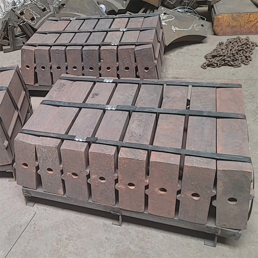 Factory Direct Sales High Wear Resistant Martensitic Steel with Ceramic Blow Bars Terex Impact Crusher Blow Bars Carbide Crusher Wear Parts