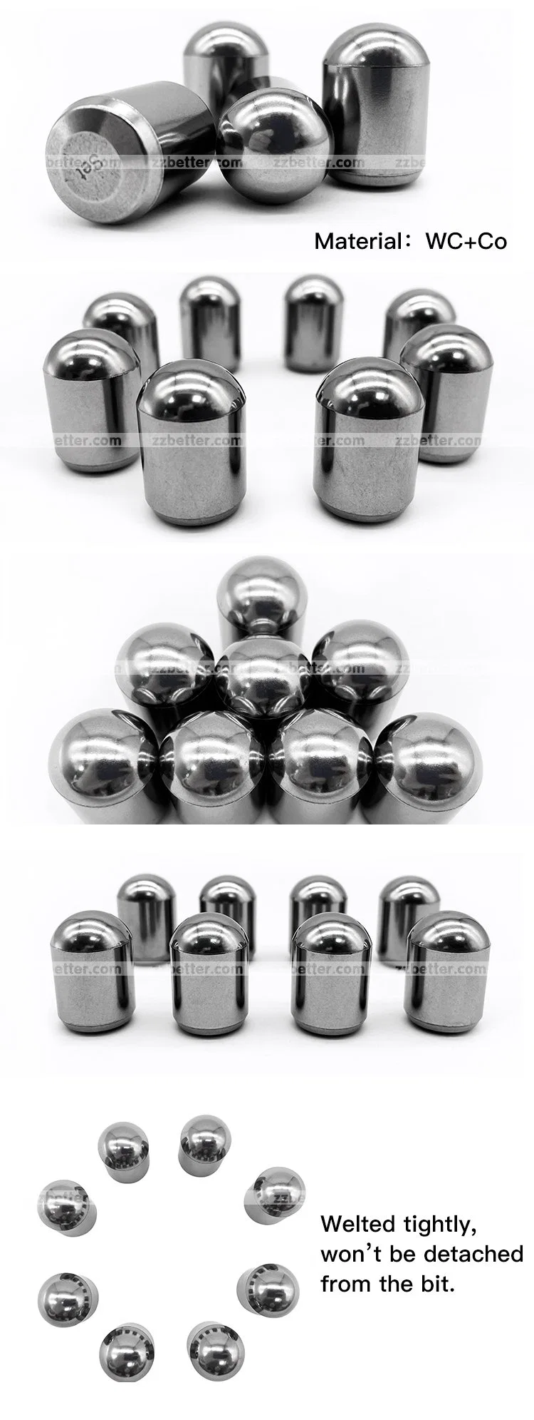 Tungsten Carbide Mining Tips for Button Drills