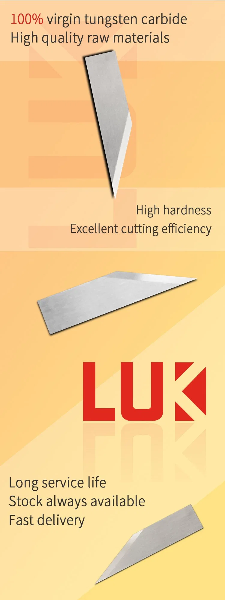 Zund Z16 Z17 Tungsten Carbide Knives Oscillating Zund Machine Blade