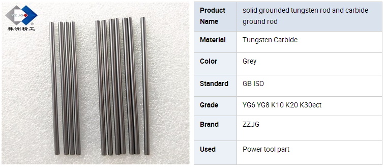 Solid Grounded Tungsten Rod and Carbide Ground Rod
