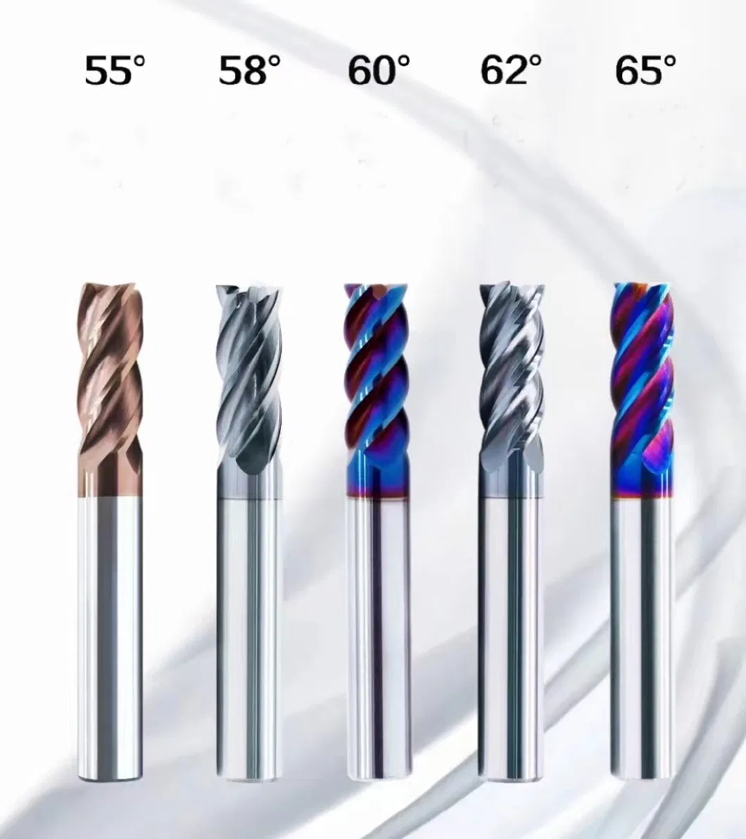 2 Flute CNC Lathe Ball Nose Cemented Carbide End Mill Cutting Tools