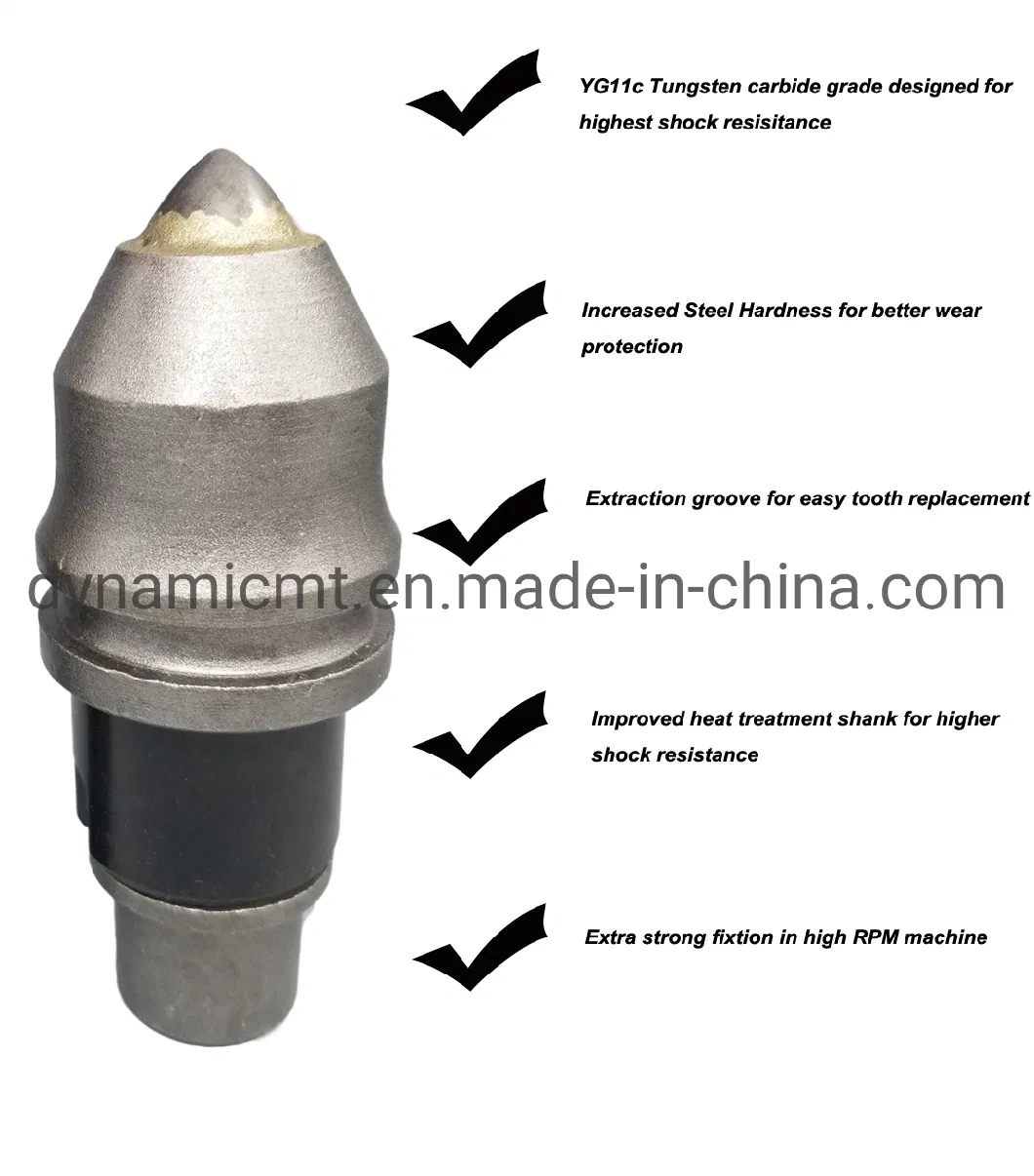 Best Quality for Tungsten Carbide Cutting Teeth with Bullet Bits