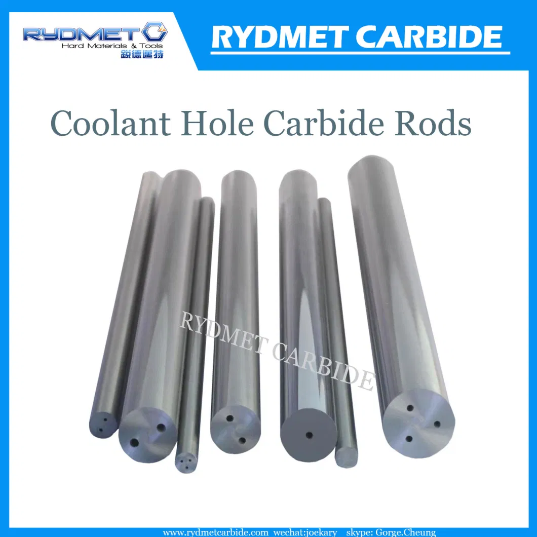 Rydmet Unground with Central Coolant Hole Tungsten Carbide Rods for Machining Steel