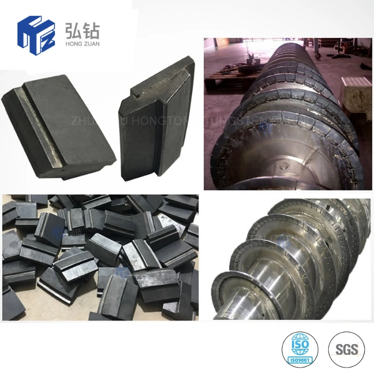 Tungsten Carbide Tiles Wear Parts for Screw Protection of Drilling Decanter Centrifuge