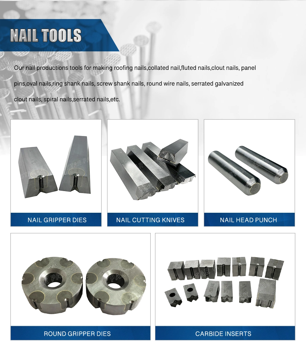 Tungsten Carbide Nail Mould for Nail Thread Rolling Machine