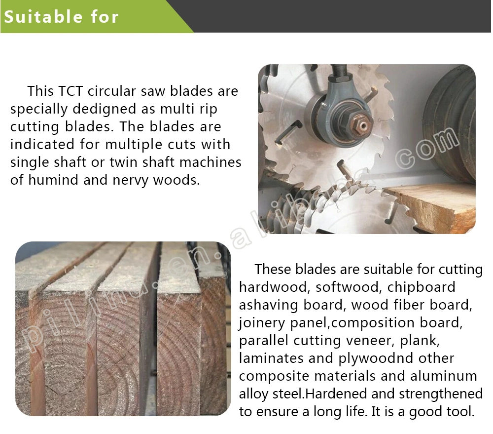 Tct Tungsten Carbide Circular Cutter Blade for&#160; Radiation Pine Wood