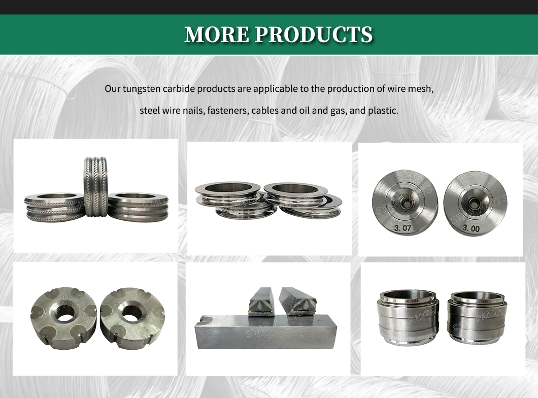 Cemented Carbide for Wire Drawing Dies of Soft and Hard Wire Materials