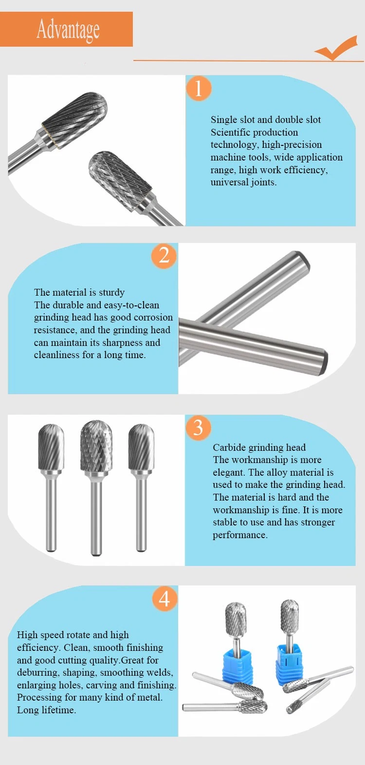 Tungsten Carbide Burrs for Rotary Cutting Tools