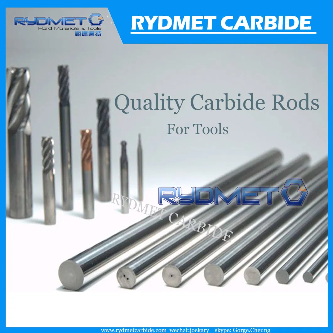 Rydmet Unground with Central Coolant Hole Tungsten Carbide Rods for Machining Steel