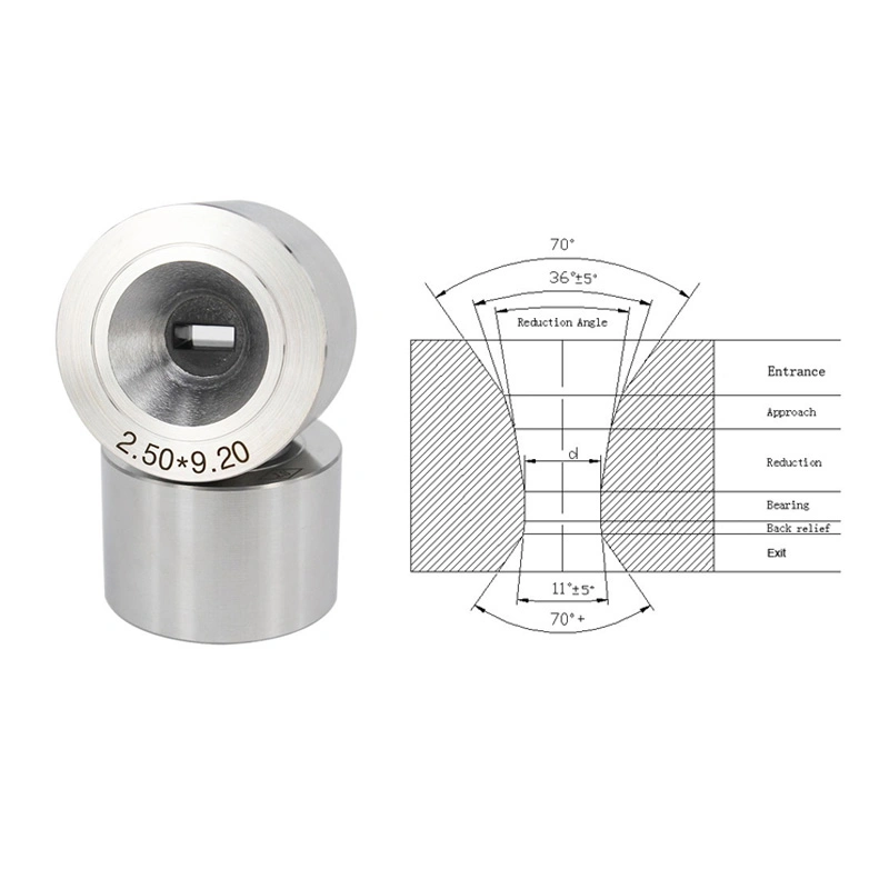 Tungsten Carbide Hard Metal Alloy Shaped Wire Drawing Dies