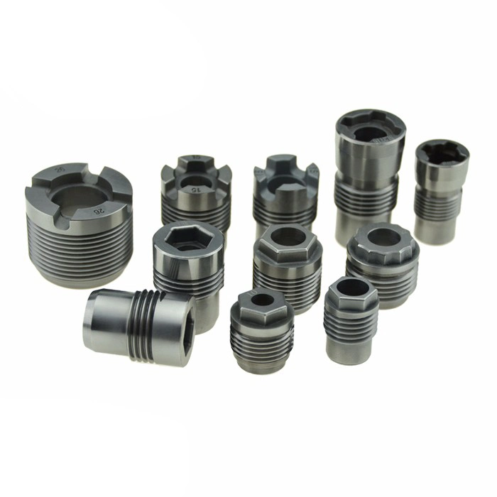 OEM Customized Non-Standard Factory High Wear Resistant PDC Cemented Tungsten Carbide Thread Nozzle for Oil Gas Mining Brill Bit