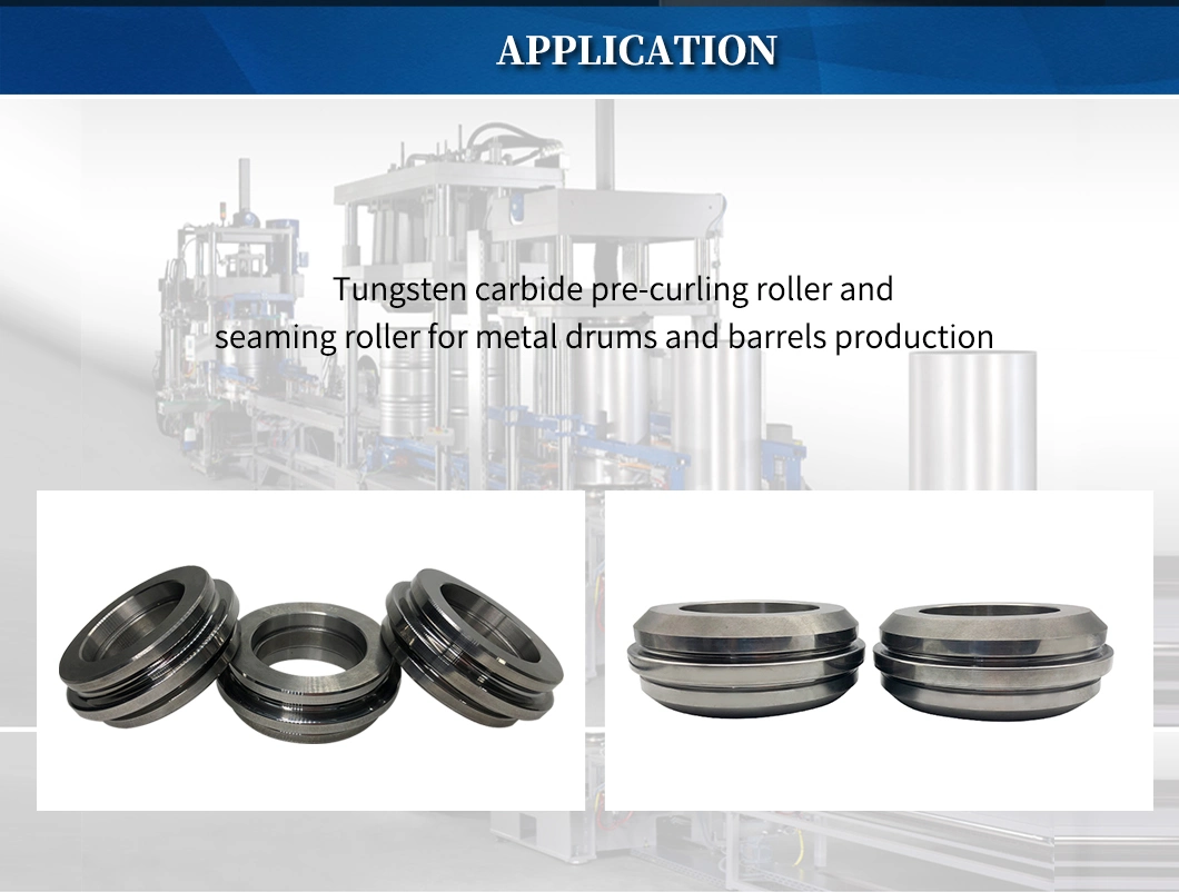 High Hardness Tungsten Carbide Corrugating Roller for Metal Drum Body
