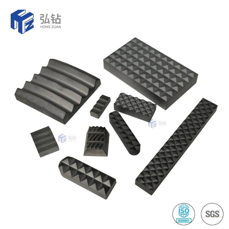 Tungsten Carbide Tips Trapezoidal Threaded Hole for Wear Resistant Parts
