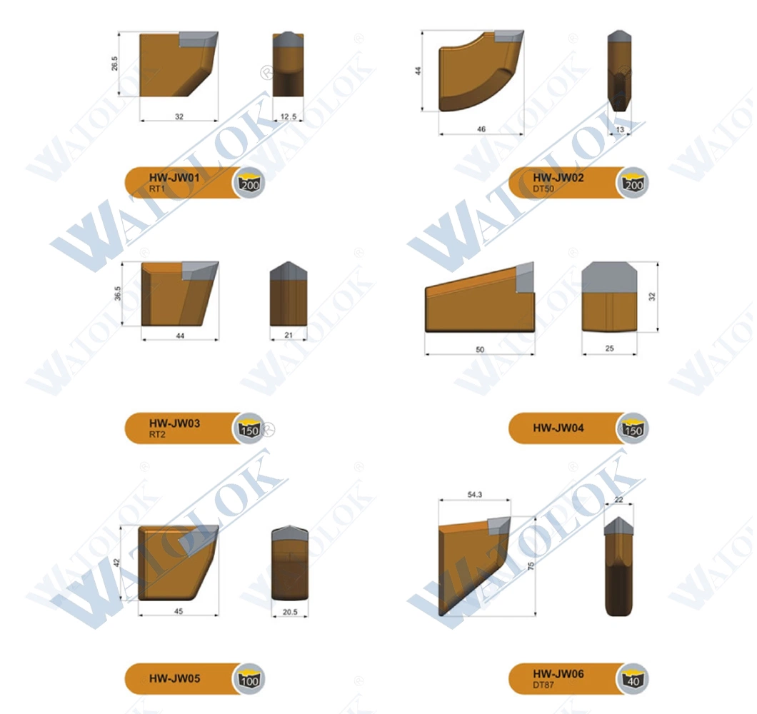 HDD Weld-on Teeth Directional Drilling Tools Tools Tungsten Carbide Bit Br