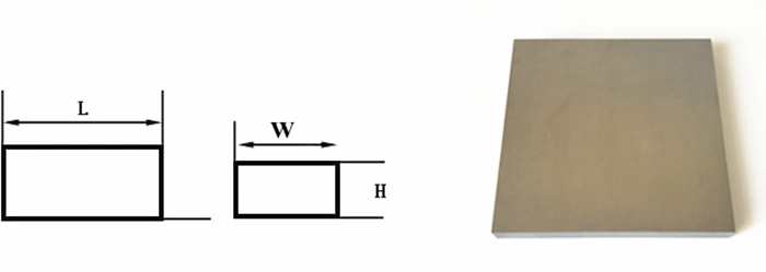 Tungsten Carbide Square Plates in Various Sizes