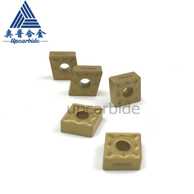 Inserti in carburo di tungsteno Cnmg120408-DM Ybm251 CNC