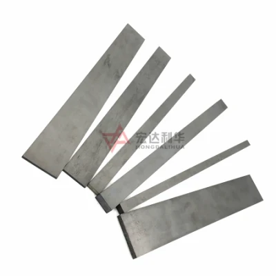 Yg8 Yg6 Yg10X Tungsten Carbide sinterizzato per anca barre piatte/piastre in carburo/carburo Strisce su lavorazione legno