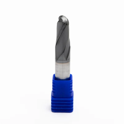  4 fresa a punta di sfera con punta piatta per utensili di fresatura per CNC per Coltello a sfera a 4 lame per lavorazione metalli tornio CNC a punta sferica in carburo cementato Utensili di taglio per fresa a fine