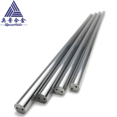  Yl10.2 barra rotonda in carburo di tungsteno/smerigliatura fine in carburo cementato con Due fori per liquido di raffreddamento diritti con Dia7*330 mm
