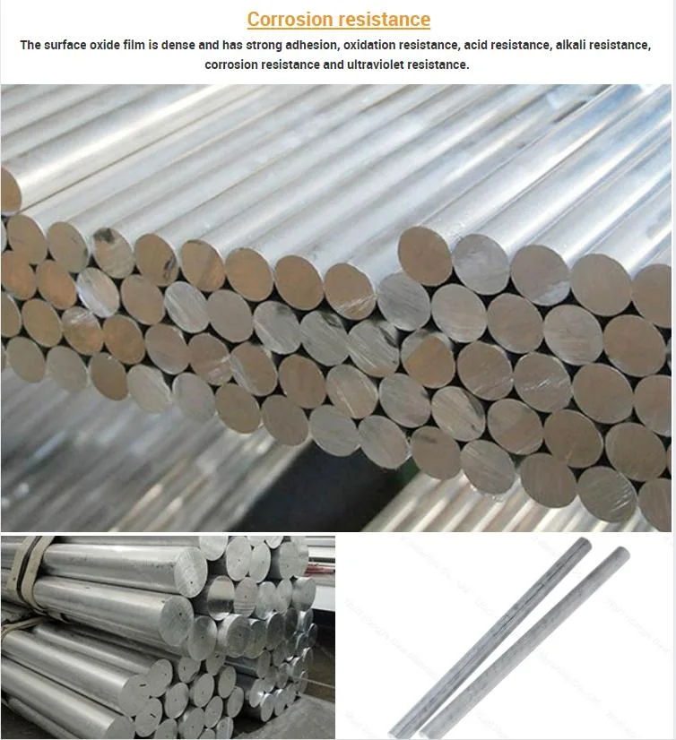 China Factory Supply Carbide Solid Round Aluminum Alloy Rod 6061 6063 Aluminum Rod Bar